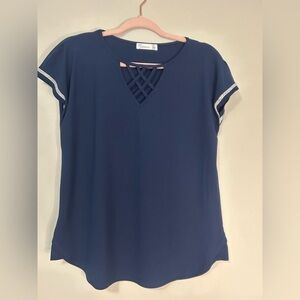 89th & Madison Women's Navy Top, Size M